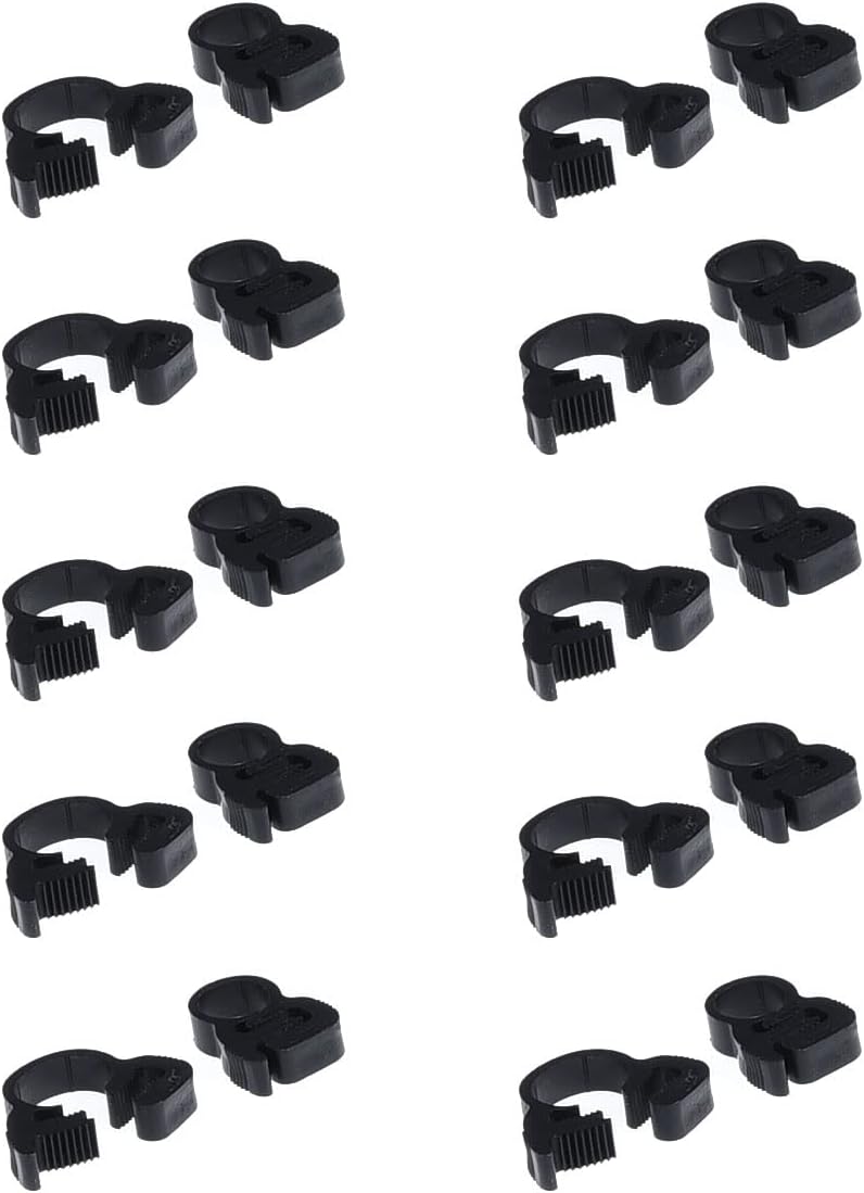 ALEGI Double Gripping Nylon Hose Clamps, Snap Grip Nylon Plastic Hose Clamps (8.1-8.6mm (5/16inch), 20pack) - Image 1